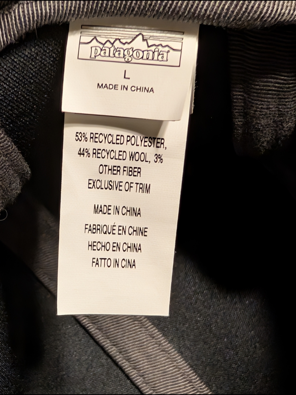 Patagonia Gray Wool Blend With Fleece Earflap Cap - Picture 6 of 7